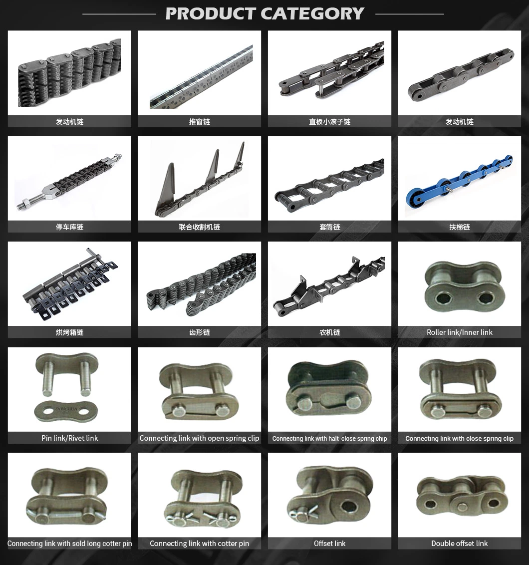 Alloy/Carbon Steel Transmission Drive Driving Conveyor Chain