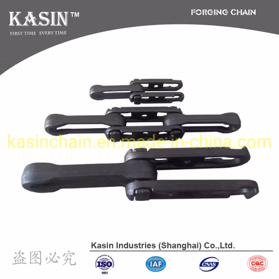 Кованая беззаклепочная цепь с шагом 160 мм для конвейерных линий